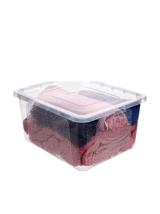 Vilde Vilde Kunststoff Aufbewahrungsbox mit Deckel Transparent 40x33x20cm
