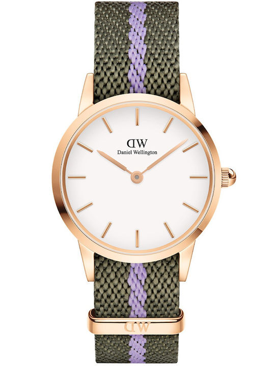 Daniel Wellington Ρολόι Μπαταρίας με Υφασμάτινο Λουράκι Daniel Wellington Ρολόι Μπαταρίας με Υφασμάτινο Λουράκι