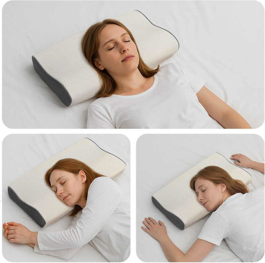 vidaXL Sleep Pillow Polyester 34x60x11cm