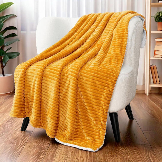 Viosarp Μονή 160x220εκ. Κίτρινη