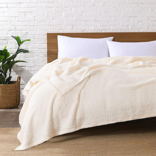 Viosarp Одеяло Sherpa Двойно 220x200см Бежово