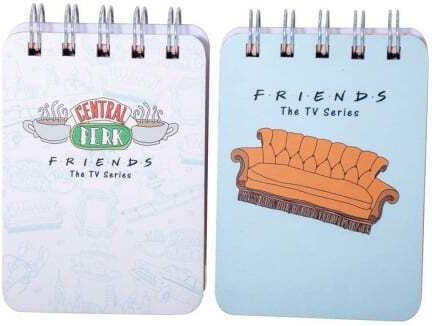 Blue Sky Studios Friends Set 2 Notepad Spiral 100 Sheets A7 with Blank Pages Blue