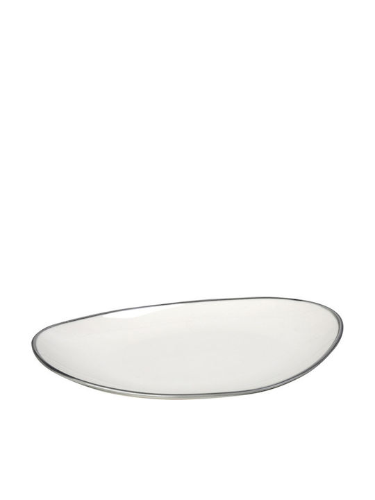 Espiel Nautica Serving Platter Oval made of Porcelain White 36x24.5cm