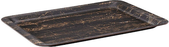 Espiel Black Wood Πιατέλα Σερβιρίσματος Ορθογώνια Ξύλινη Μαύρη 53x37εκ. 2τμχ