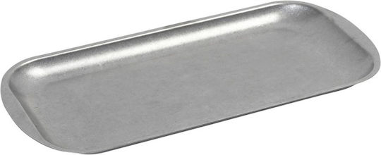 Espiel Snow Serving Platter Rectangular Silver 33x16.5cm