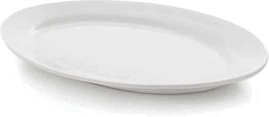 GTSA Trattoria Serving Platter Oval made of Porcelain White 34x24cm