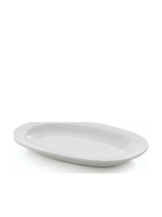 GTSA Serving Platter Oval made of Porcelain White 25x16.5cm