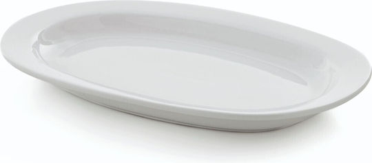 GTSA Series Koup 40 Cm Serving Platter Oval made of Porcelain White 40x28cm