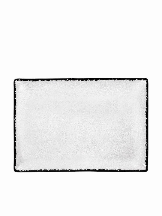 Oriana Ferelli Serving Platter Rectangular made of Porcelain White 31x21cm