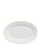 Bormioli Rocco Ebro Servierplatte Oval Keramik Weiß 22cm 1Stück