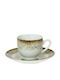 Cryspo Trio Mayo Tasse Kaffee aus Porzellan Braun 100ml