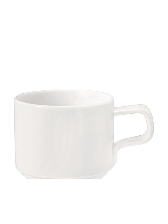 Espiel Good Mood Σετ Φλιτζάνια Cappuccino από Πορσελάνη Λευκά 250ml 6τμχ