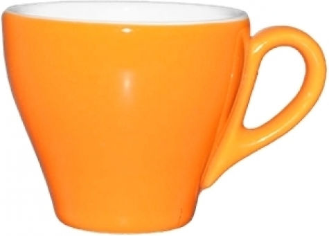 Lukanda Tasse Kaffee aus Porzellan Orange 90ml