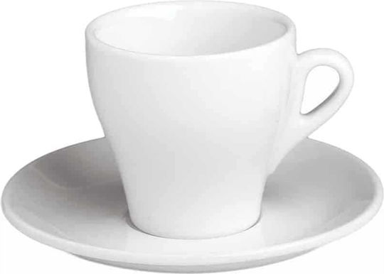 GTSA Σετ Φλιτζάνια Espresso από Πορσελάνη Λευκά 70ml 24τμχ
