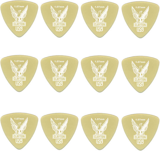 Clayton Clayton Ultem Gold Large Triangle 1.07 Mm Picks