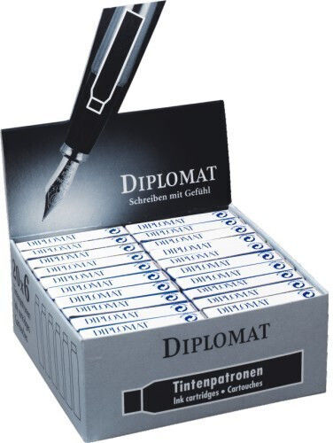 Diplomat 5 Ersatz- und Füllfederhaltertinten für Füllfederhalter Schwarz