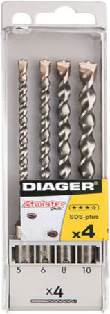 Set Burghie SDS Plus Concrete Twister Plus 4 Bucăți