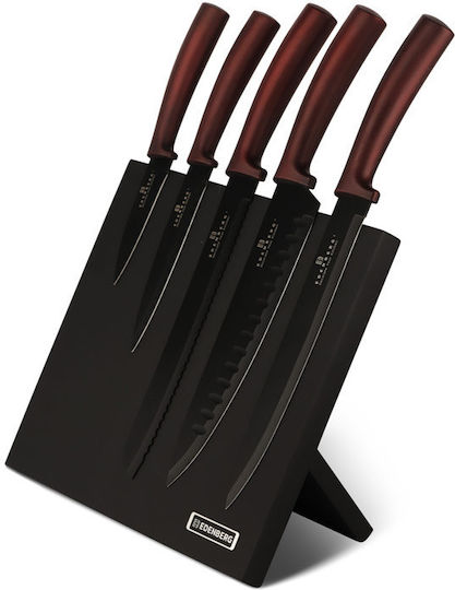 Edenberg Knife Set with Block from Stainless Steel 5pcs
