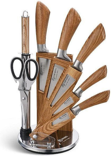 Edenberg Knife Set with Block from Stainless Steel