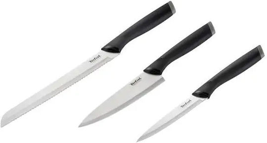 Tefal Essential Σετ Μαχαίρια από Ανοξείδωτο Ατσάλι 3τμχ