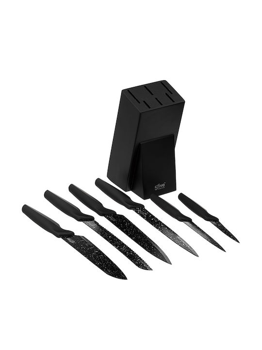 5Five Knife Set with Block from Stainless Steel 20cm 6pcs