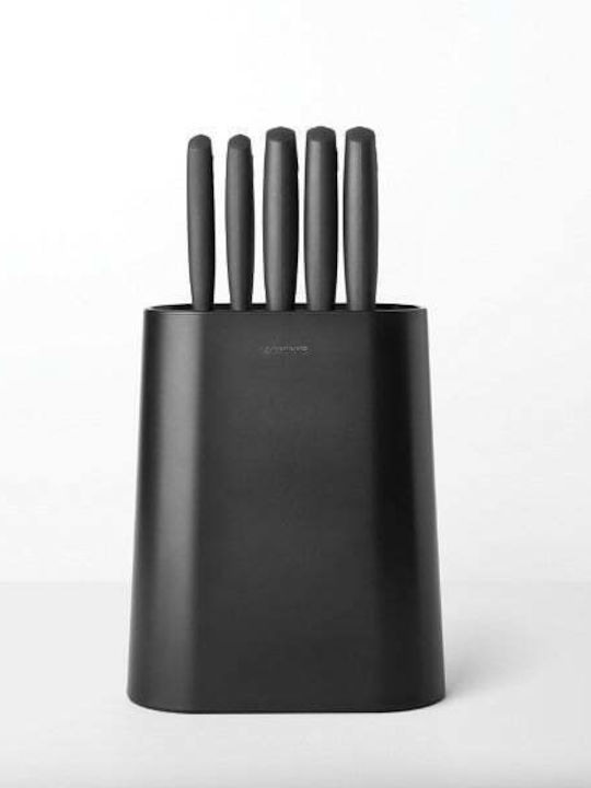 Brabantia Tasty Knife Set with Block from Stainless Steel 5pcs