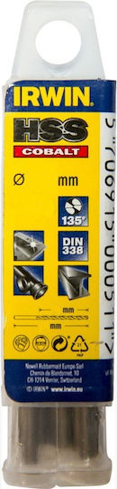 Set 5 Hss Cobalt Irwin Metal Drill Bits 7.75 X 69 X 109 Mm