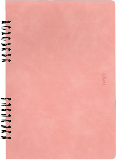 Next Spiral Heft Geregelt A4 140 Blätter 4 Themen Rosa 1Stück