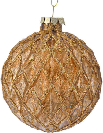 Globuri De Sticlă Maro 8 Cm Set 6 Bucăți