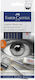 Faber-Castell Goldfaber Σετ 6 Μολύβια με Ξύστρα και Γόμα Μπλε