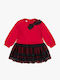 Girls Dress Long Sleeve Tulle Red