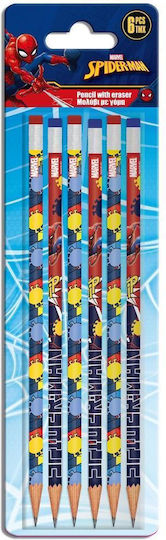 Diakakis Pencil Set with Eraser 6pcs