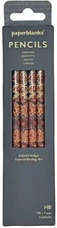 Paperblanks Σετ 4 Μολύβια HB Μπλε