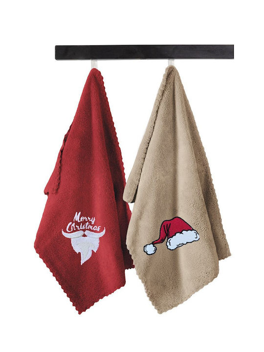 Saint Clair Christmas Towel Fabric Beige L2xW35...
