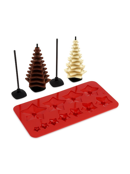 Christmas Sweets Pan/Mold Red L27xW14xD1cm.