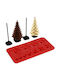 Christmas Sweets Pan/Mold Red L27xW14xD1cm.