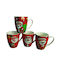 AGC Christmas Mug Ceramic Red D8.5cm.