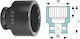 1" Impact Socket Head 12 Points Short 33
