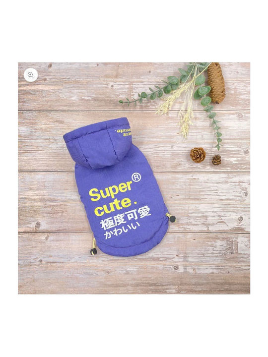 Denik Pets Кучешки палта Лилав Medium с дължина на гръбчето 29 см.