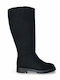 Wildleder Damenstiefel Schwarz