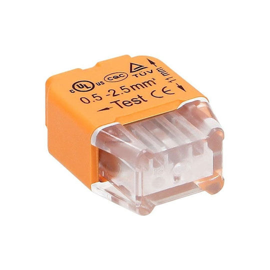 8004/2 Κλεμα Αυτοματο Κουμπωμα 2 Θεσεων 0 75-2 5mm2 100 Τεμαχια Orno