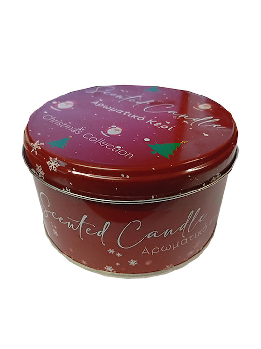 Erycandles Αρωματικό Κερί Spicy Pumkin Μεταλλικό Κουτί 12χ7 Εκ Κόκκινο