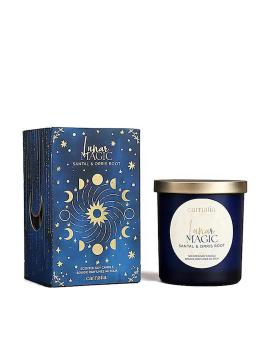 Carnatia Starry Spell Jar Celestial Lunar Magic Soy Candle Glass Blue