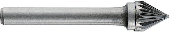 1031741 Carbide Cutter Conical Sharp Tip At 60 Degrees Single Edge Type C Size 4 Shank 6