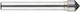 1031721 Carbide Cutter Conical Sharp Tip At 90 Degrees Single Edge Type C Size 6 Shank 6