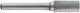 1031601 Tungsten Carbide Cutter Shape A Cylindrical Single Edge Type C Size 20 Shank 6