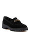 Δερμάτινα Γυναικεία Loafers σε Μαύρο Χρώμα