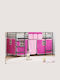 Kids Bed Loft Bed Semi Double Black for Mattress 116.5x207cm