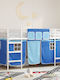 Kids Bed Loft Semi Double White for Mattress 116.5x207cm