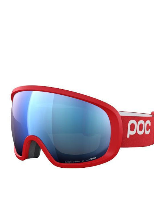 Poc Fovea Ski & Snowboard Goggles Kids Blue with Lens in Blue Color
